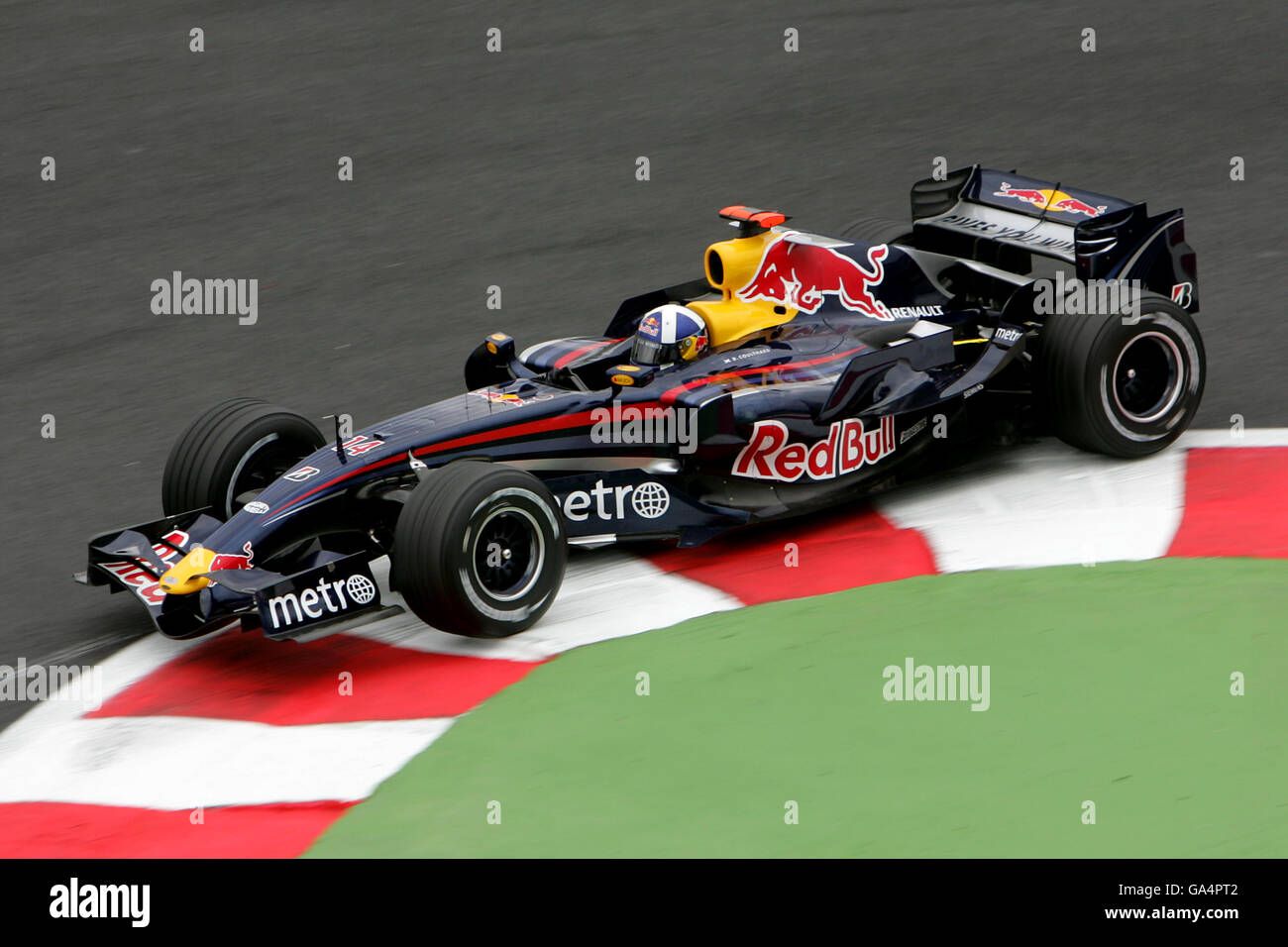 Formula uno Motor Racing - Gran Premio di Francia - Practice - Magny Cours. David Coulthard, Red Bull Racing Foto Stock