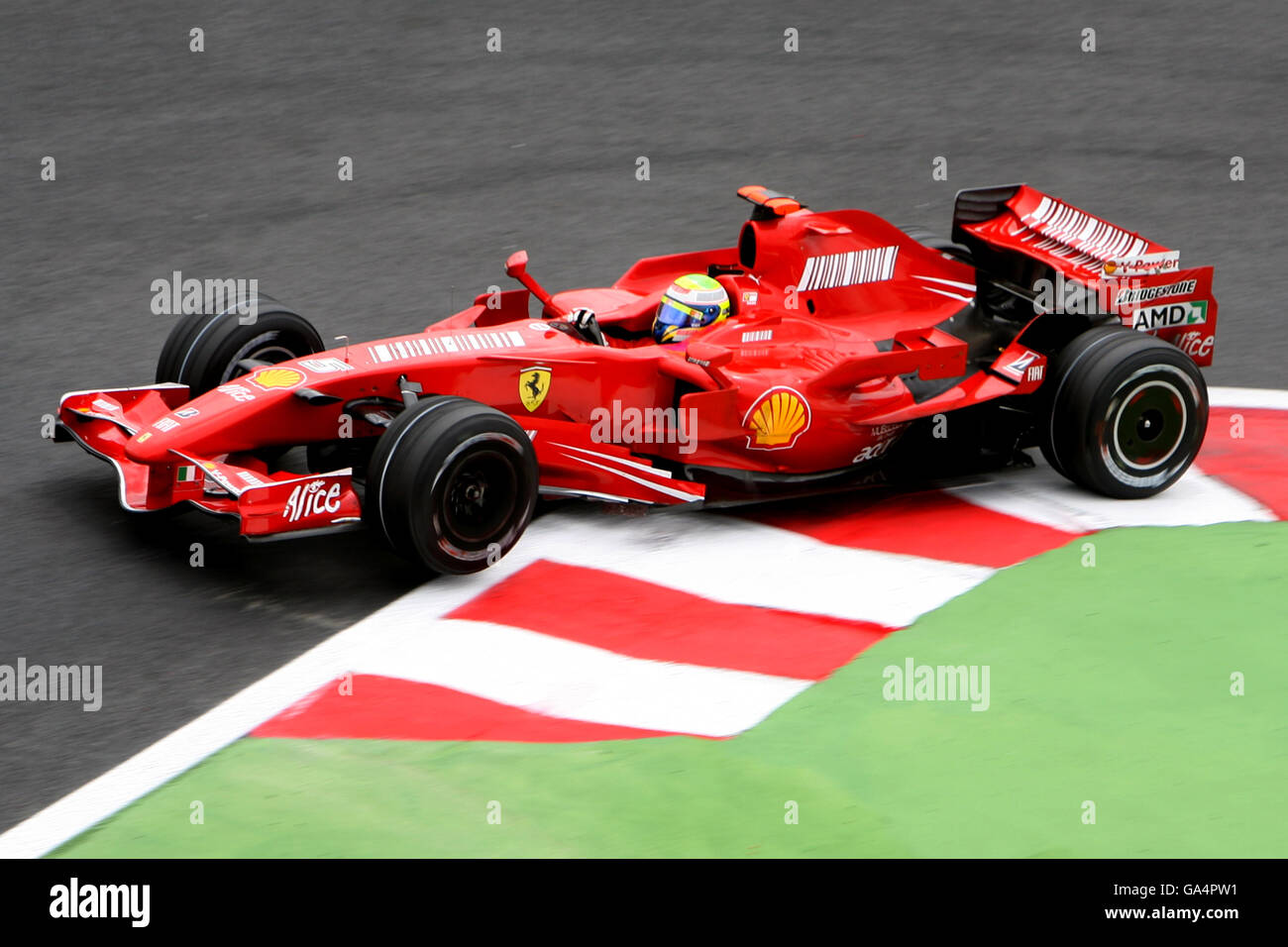 Formula uno Motor Racing - Gran Premio di Francia - Practice - Magny Cours. Felipe massa, Ferrari Foto Stock