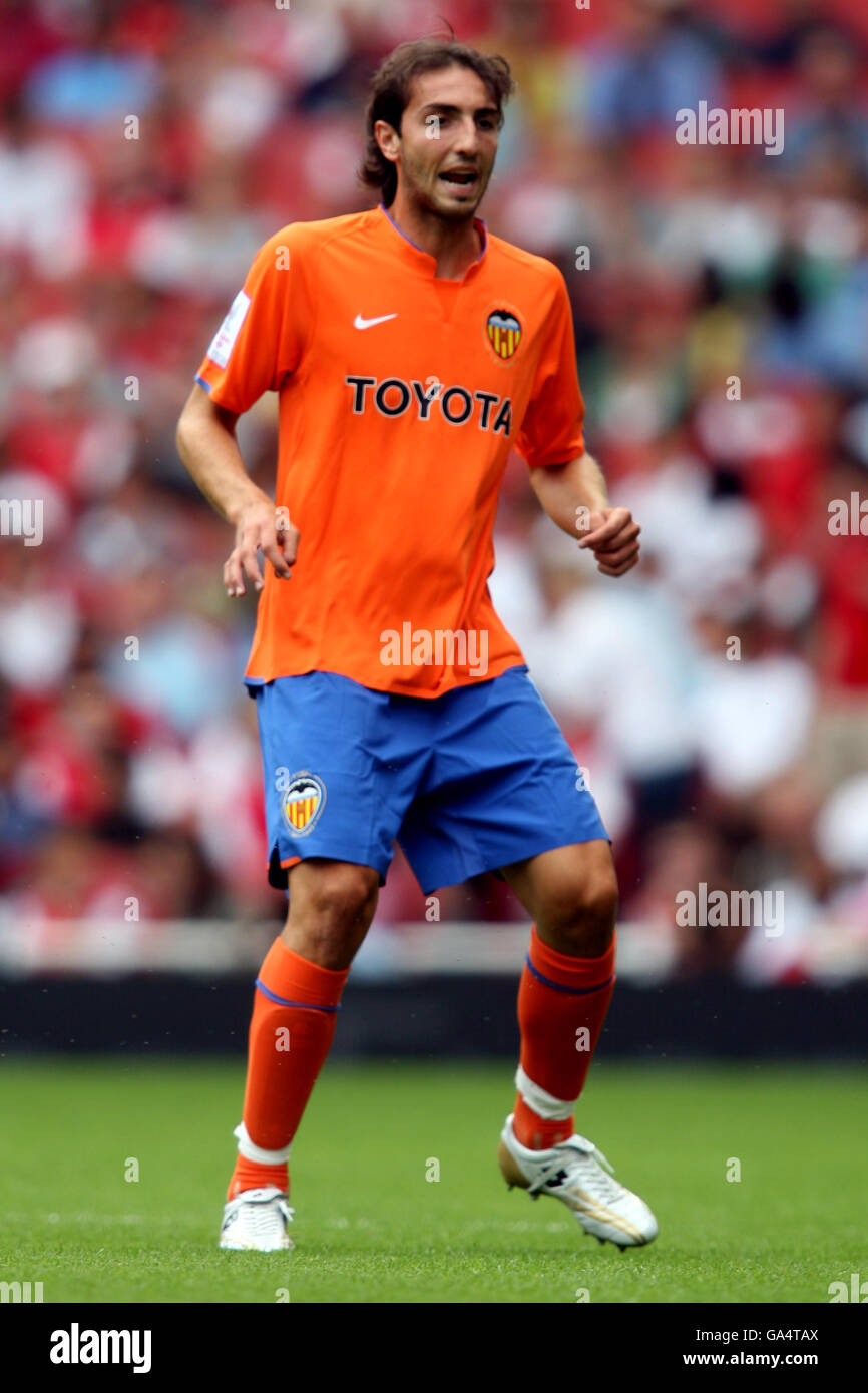 Calcio - Emirates Cup - Inter Milan v Valencia - Emirates Stadium. Emiliano Moretti, Valencia Foto Stock