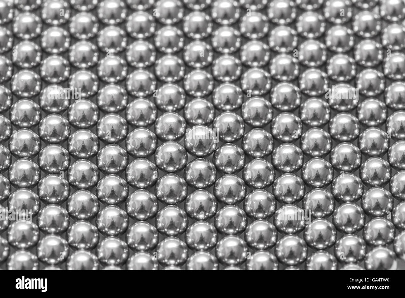 Magnetico del cuscinetto a sfera tiling in perfetta griglia esagonale Foto Stock