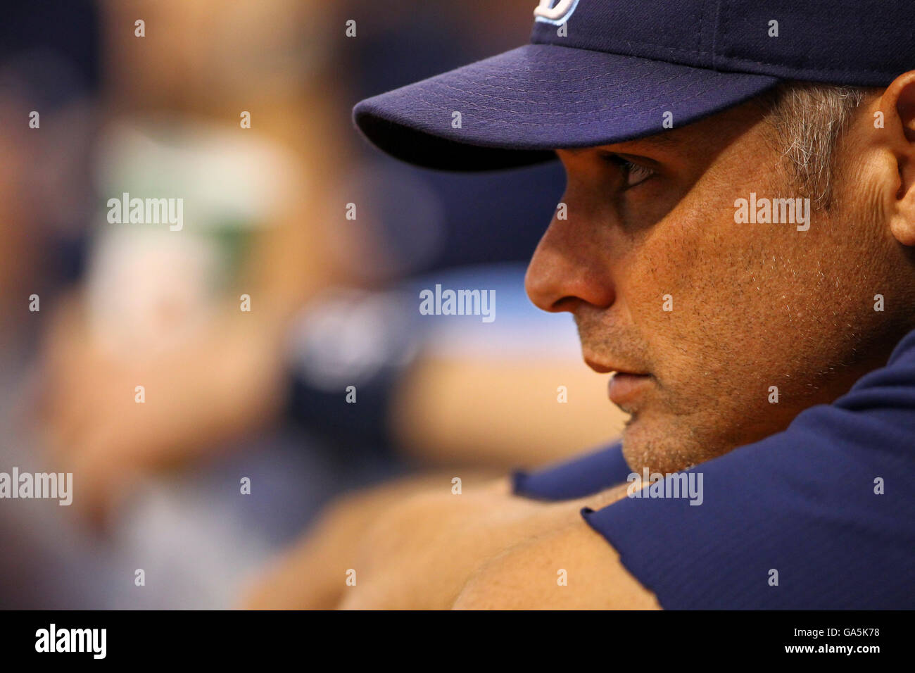 San Pietroburgo, Florida, Stati Uniti d'America. Il 30 giugno, 2016. Sarà VRAGOVIC | Orari.Tampa Bay Rays manager Kevin contanti (16) in piroga durante il secondo inning di gioco tra il Detroit Tigers e il Tampa Bay Rays in campo Tropicana a San Pietroburgo, Fla. Giovedì 30 Giugno, 2016 © sarà Vragovic/Tampa Bay volte/ZUMA filo/Alamy Live News Foto Stock