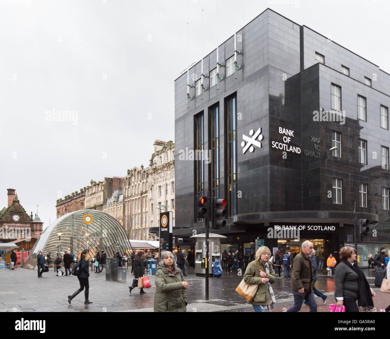 Bank of Scotland, Argyle Street, Glasgow, Scotland, Regno Unito Foto Stock