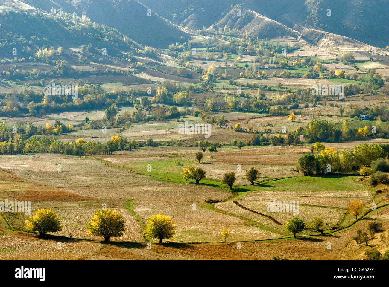Vista di autunno Elazig, Kurdistan Foto Stock
