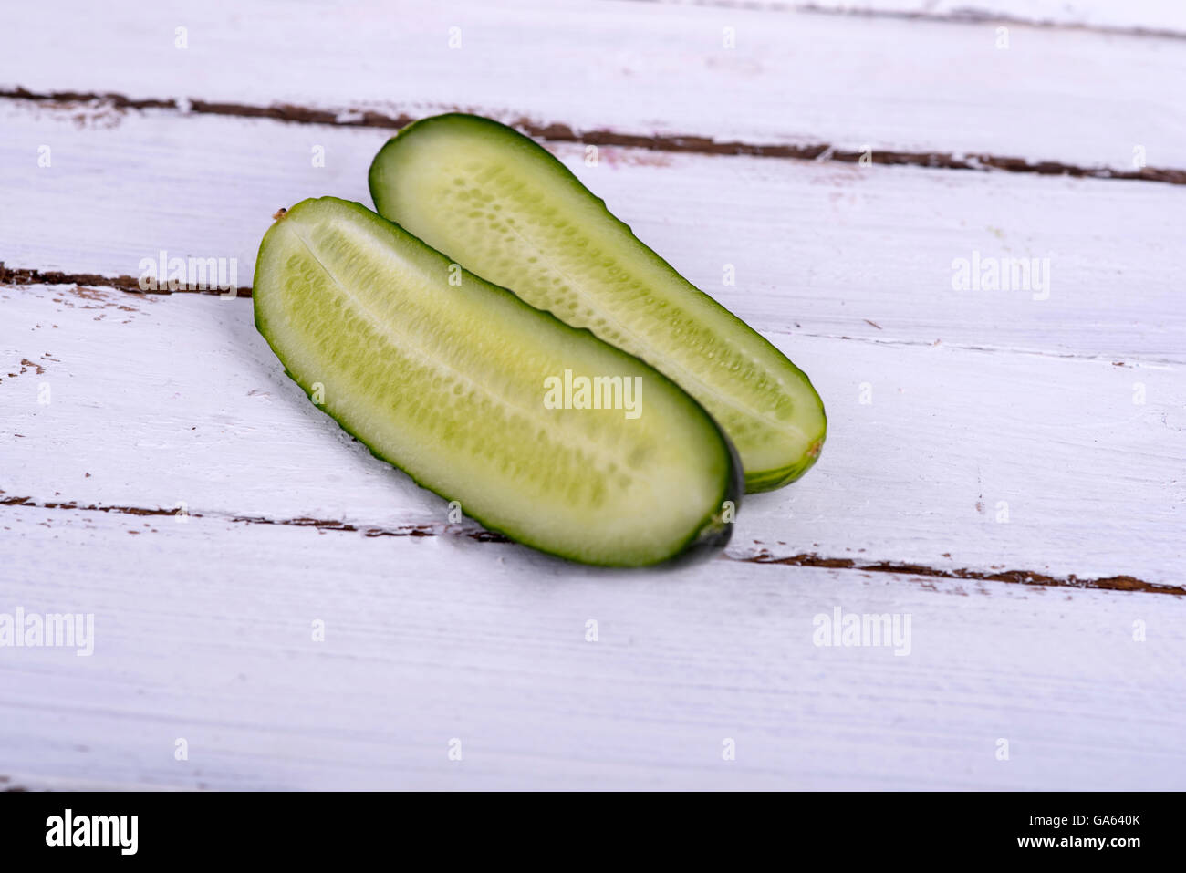Una foto di cetriolo verde Foto Stock