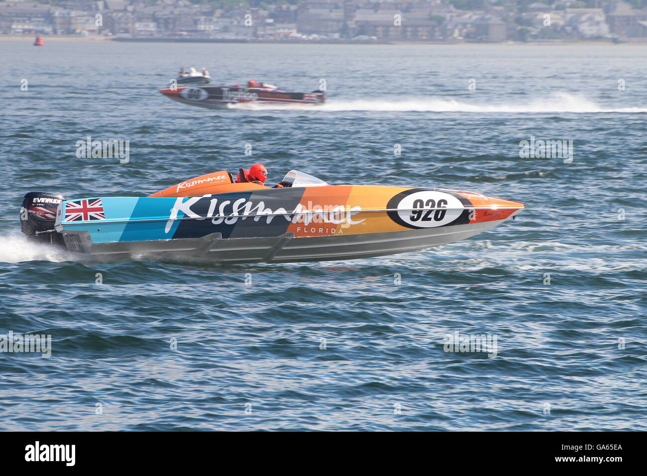L'esperienza Kissimmee Team durante la cerimonia inaugurale Scottish Grand Prix del mare, tenutasi a Greenock sul Firth of Clyde. Foto Stock