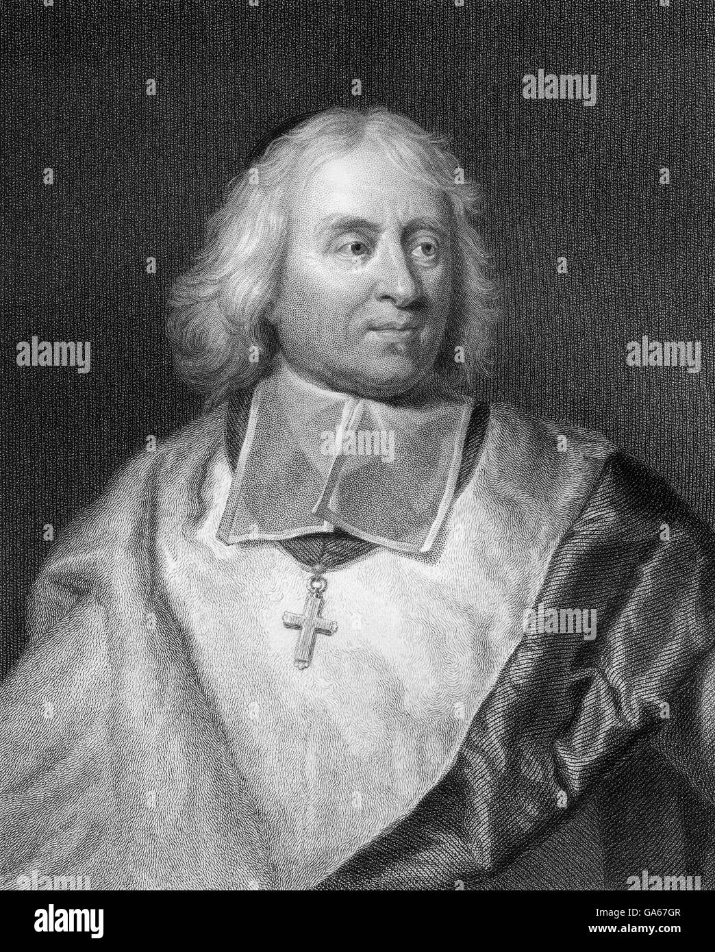 Jacques-Bénigne Bossuet, 1627-1704, un vescovo francese e teologo Foto Stock