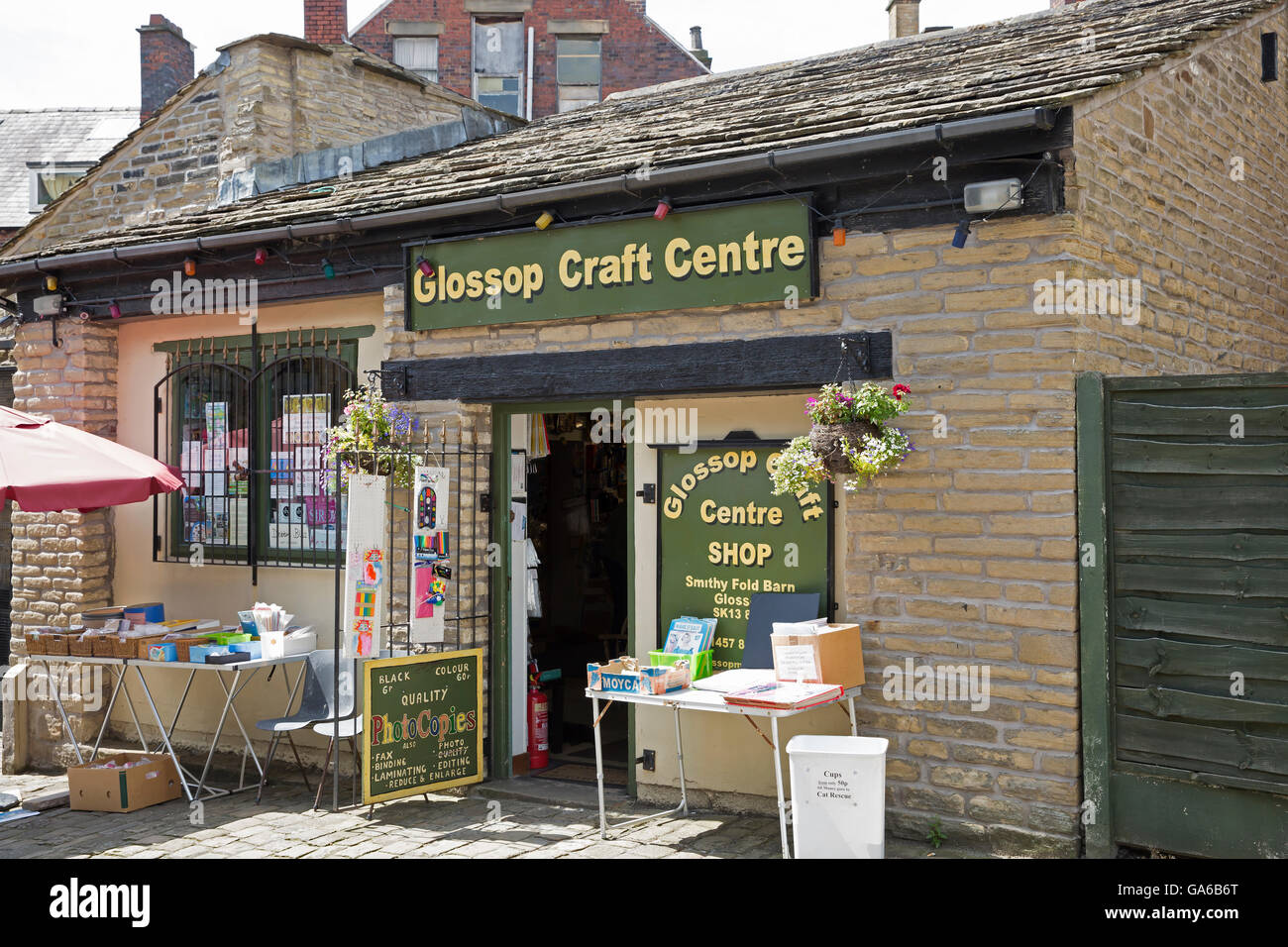 Glossop Craft Centre Foto Stock