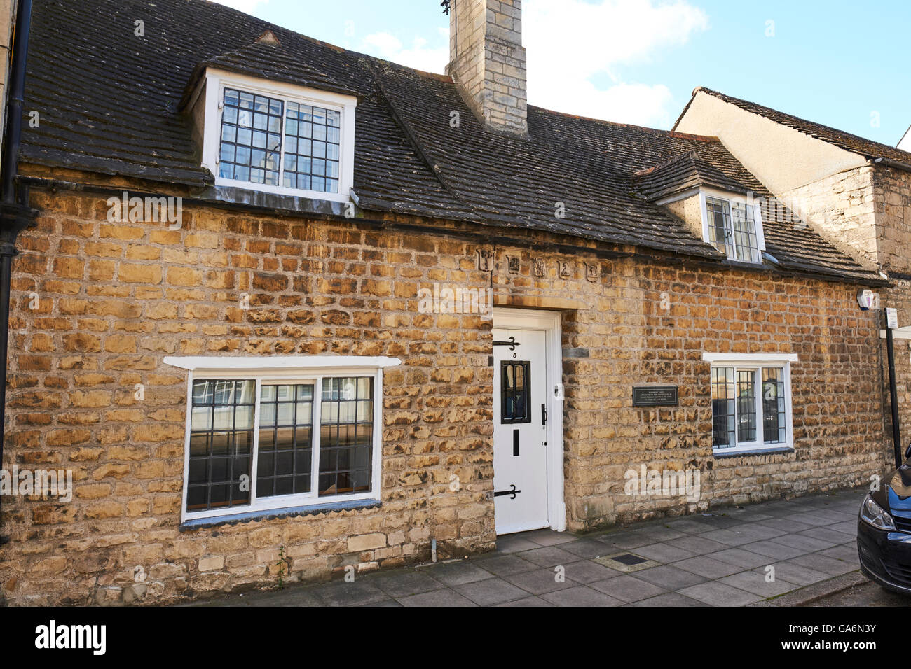 Williamson Callis dell ospedale o adattata nel 1762 a casa povere vedove St Peter's Street Stamford Lincolnshire UK Foto Stock