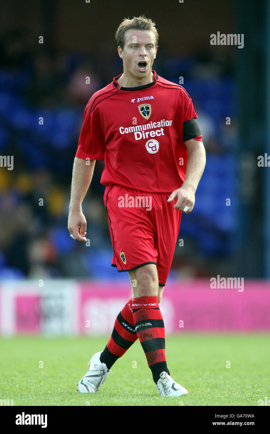 Calcio - amichevole - Stockport County v Cardiff City - Edgeley Park. Gavin Rae della città di Cardiff Foto Stock