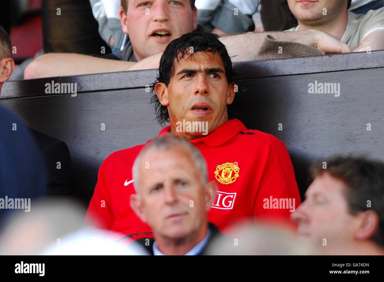 Calcio - Barclays Premier League - Manchester United v Reading - Old Trafford. La nuova firma di Manchester United Carlos Tevez Foto Stock