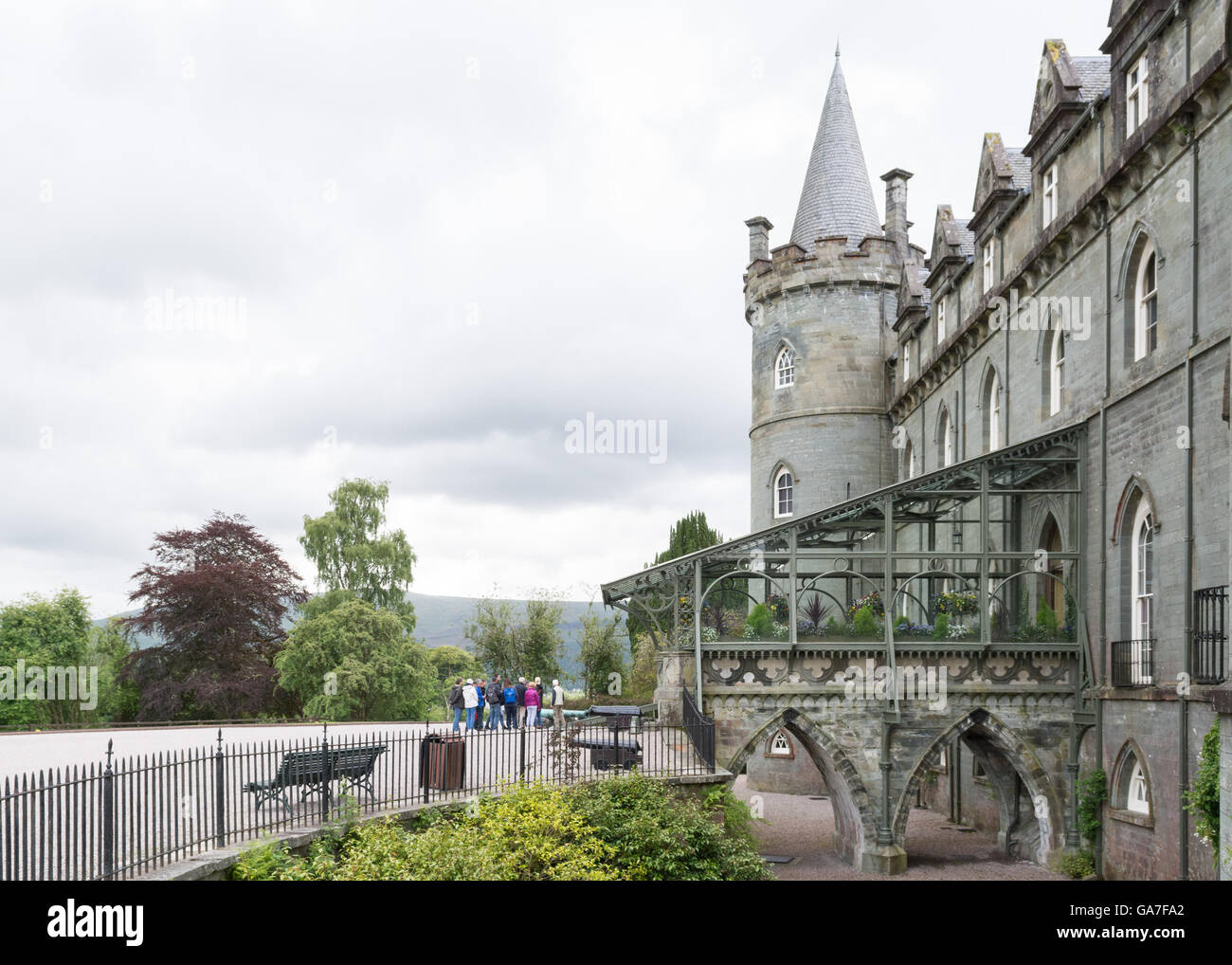 Inverary Castle, Argyll and Bute, Scozia - la casa ancestrale del Duca di Argyll, Capo del Clan Campbell Foto Stock