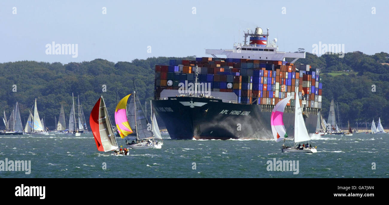 Vela - Skandia Cowes Week Regatta - Isola di Wight Foto Stock