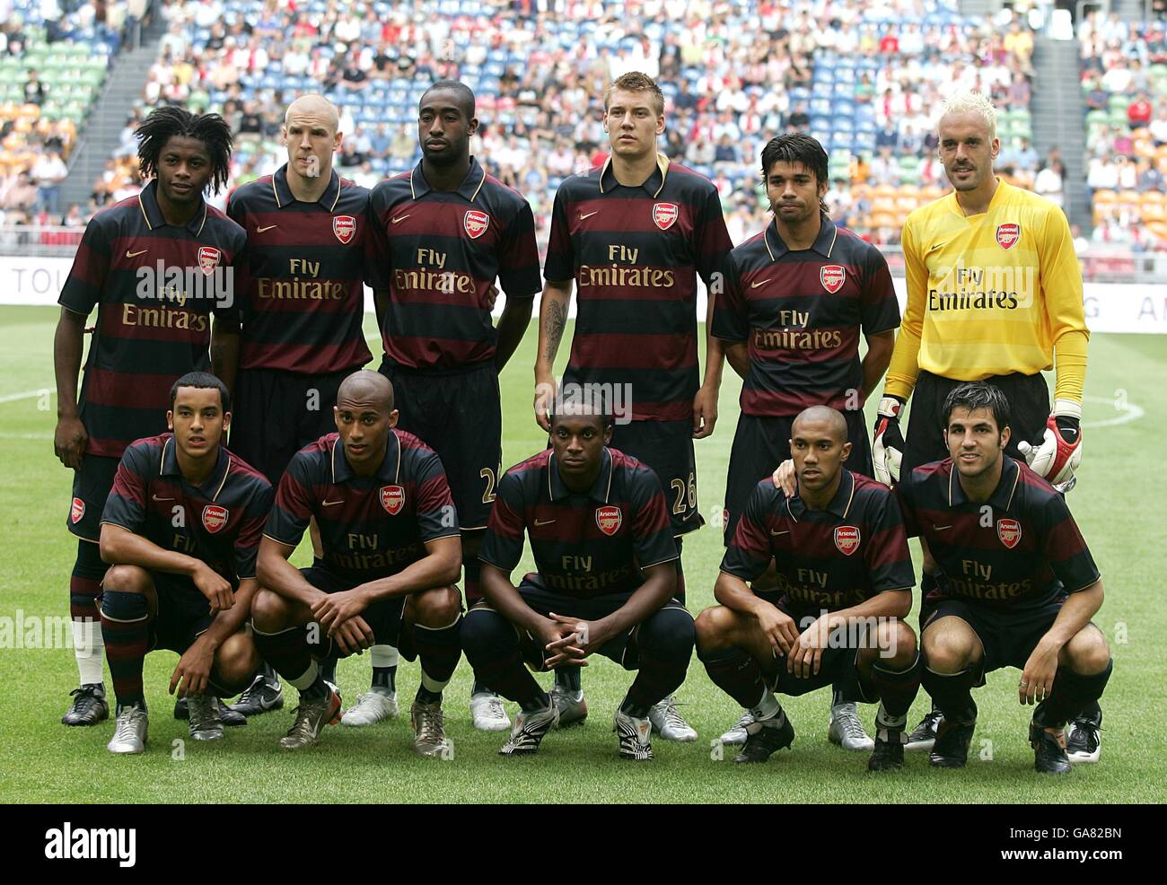 Calcio - LG Amsterdam Tournament 2007 - Lazio / Arsenal - Amsterdam Arena. Gruppo del team Arsenal Foto Stock