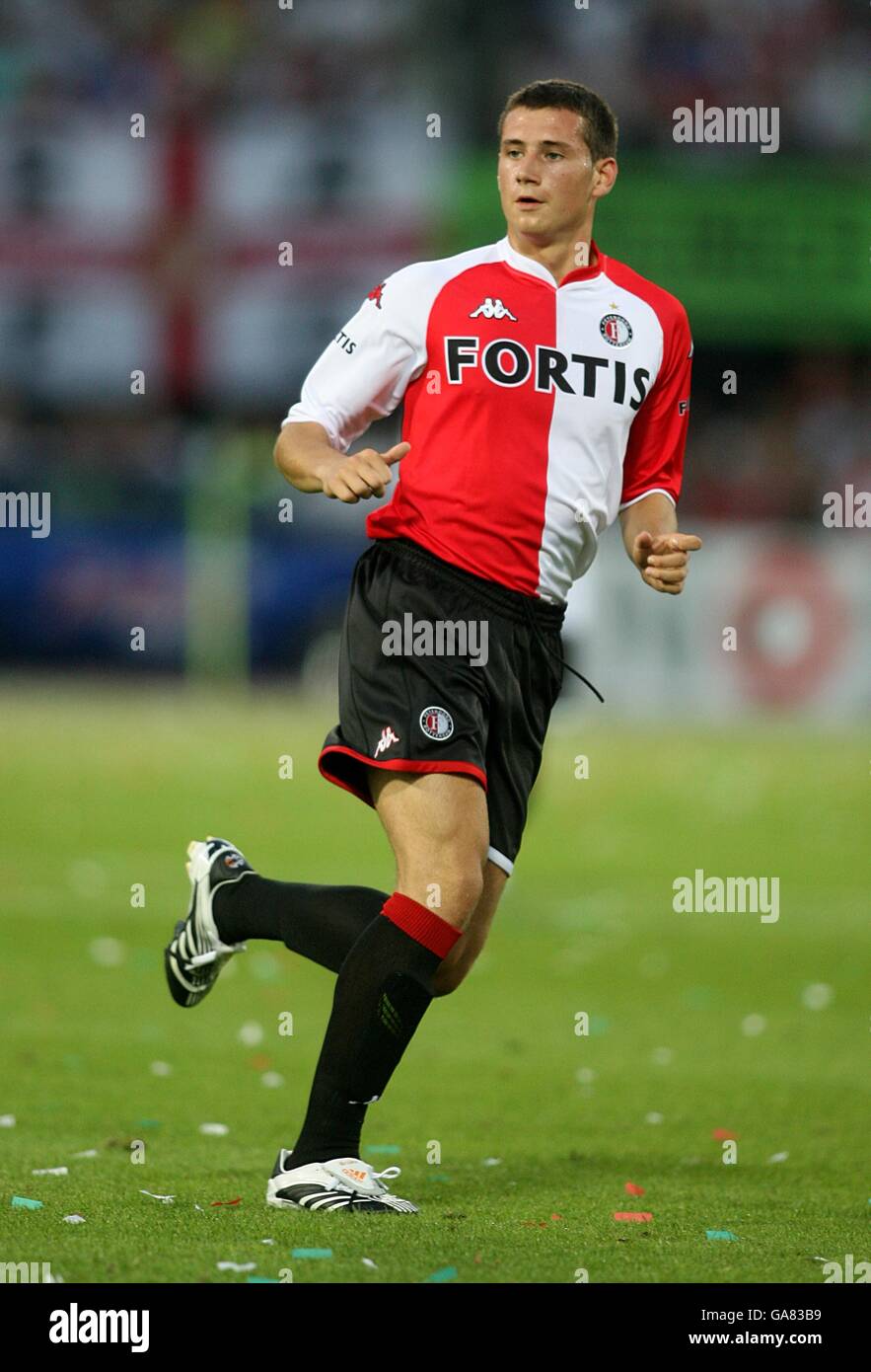 Calcio - Torneo del Porto di Rotterdam 2007 - Feyenoord v Liverpool - De Kuip. Luigi Bruins, Feyenoord Foto Stock