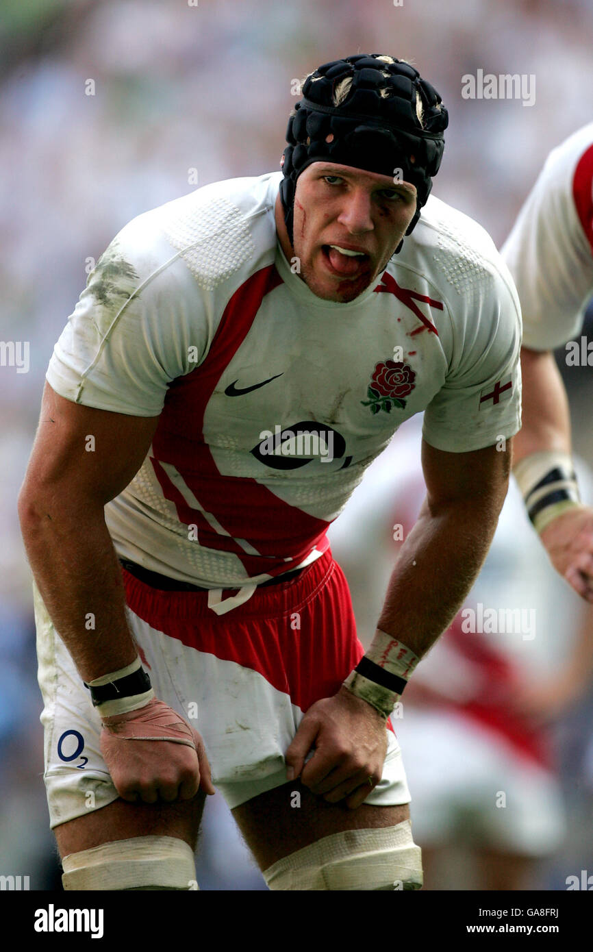 Rugby Union - Investec Challenge 2007 - Inghilterra / Francia - Twickenham. James Haskell, Inghilterra Foto Stock