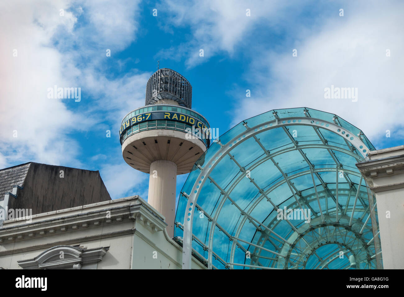 Radio City Tower e galleria shopping Liverpool England Regno Unito Foto Stock