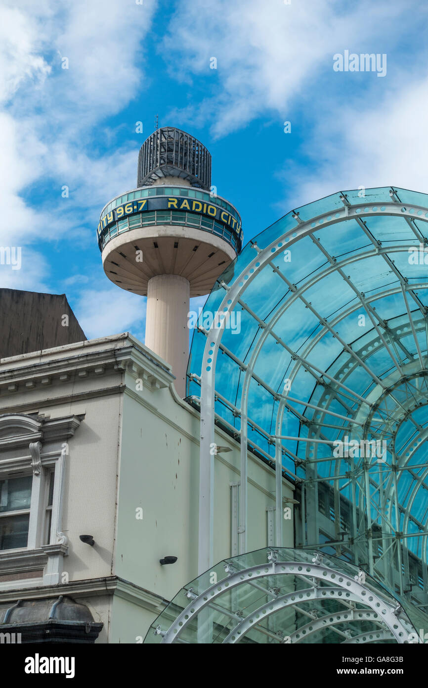 Radio City Tower e galleria shopping Liverpool England Regno Unito Foto Stock