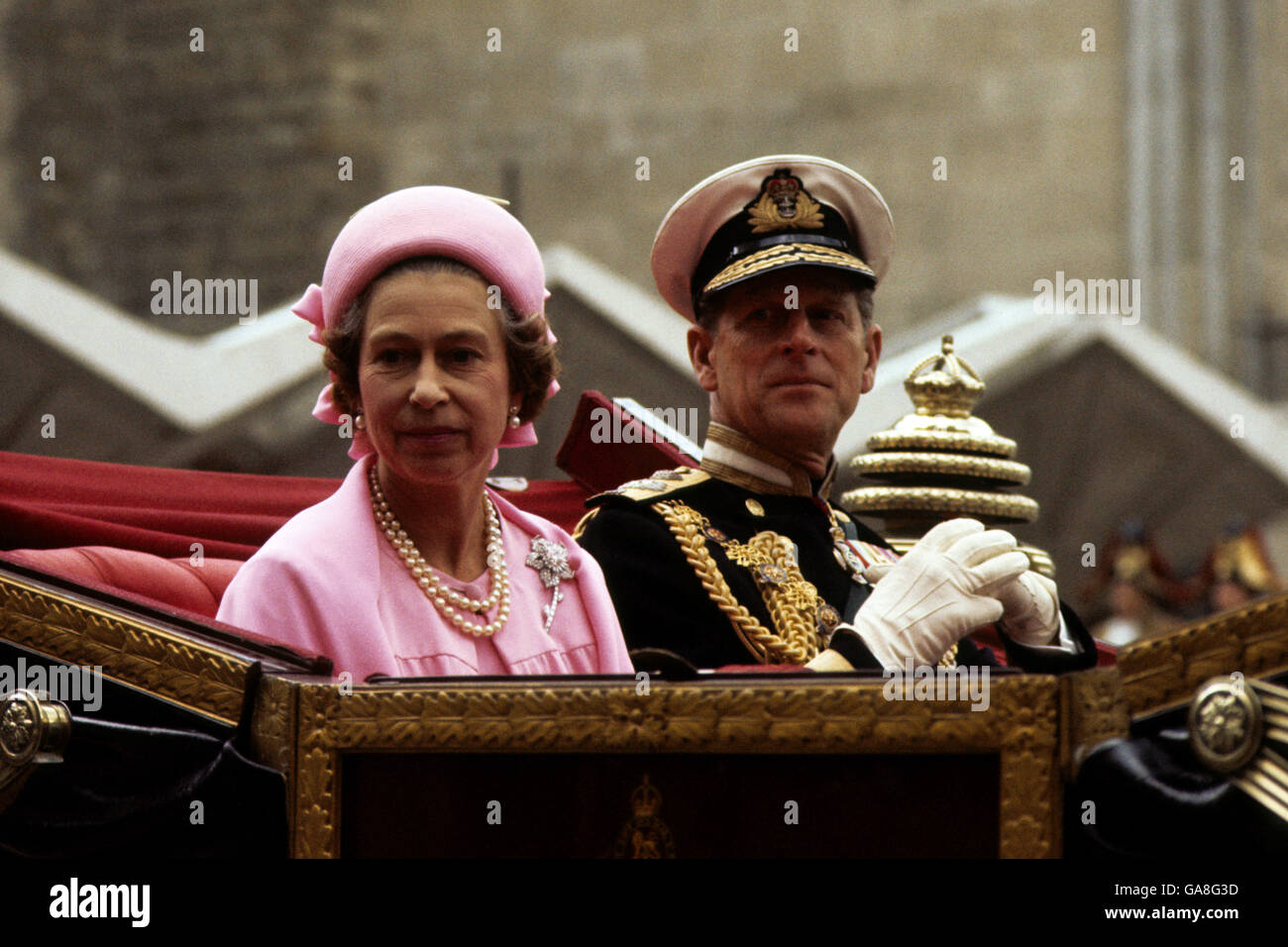 Royalty - Queen Elizabeth II Silver Jubilee Foto Stock