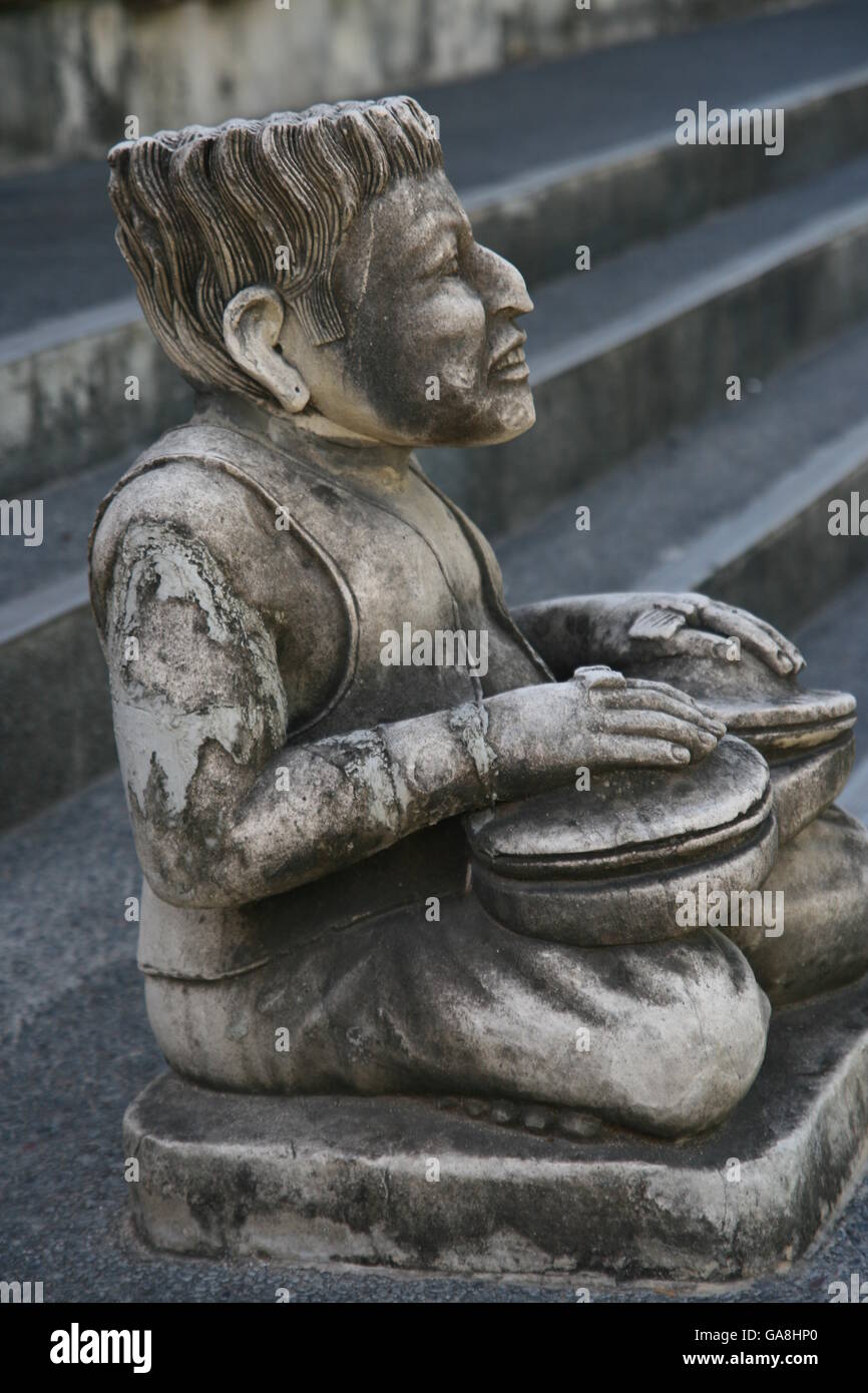 Statua di roccia in isola di Bali Foto Stock