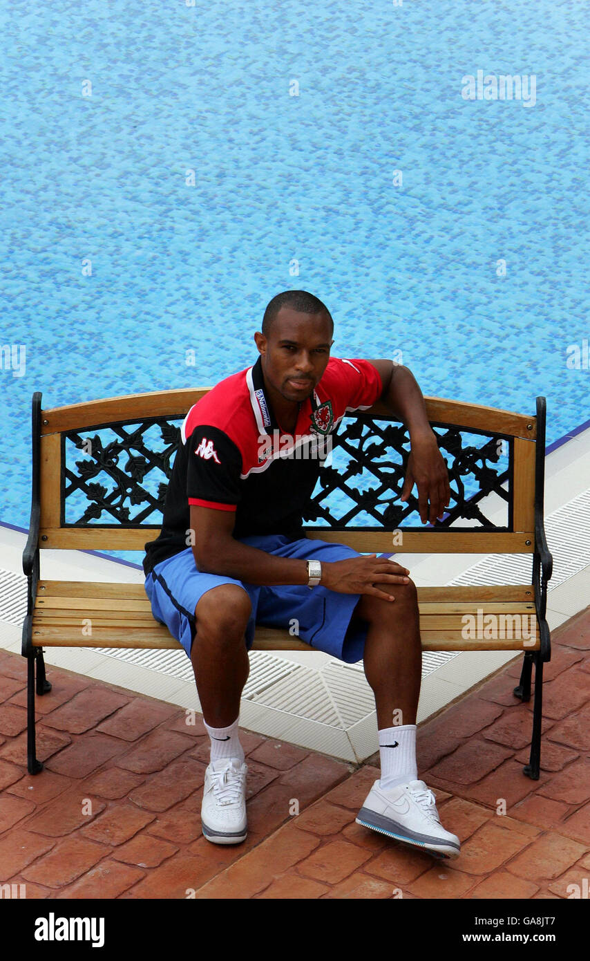 Calcio - amichevole internazionale - Bulgaria v Galles - Galles sessione di formazione - Naftex Stadium Foto Stock