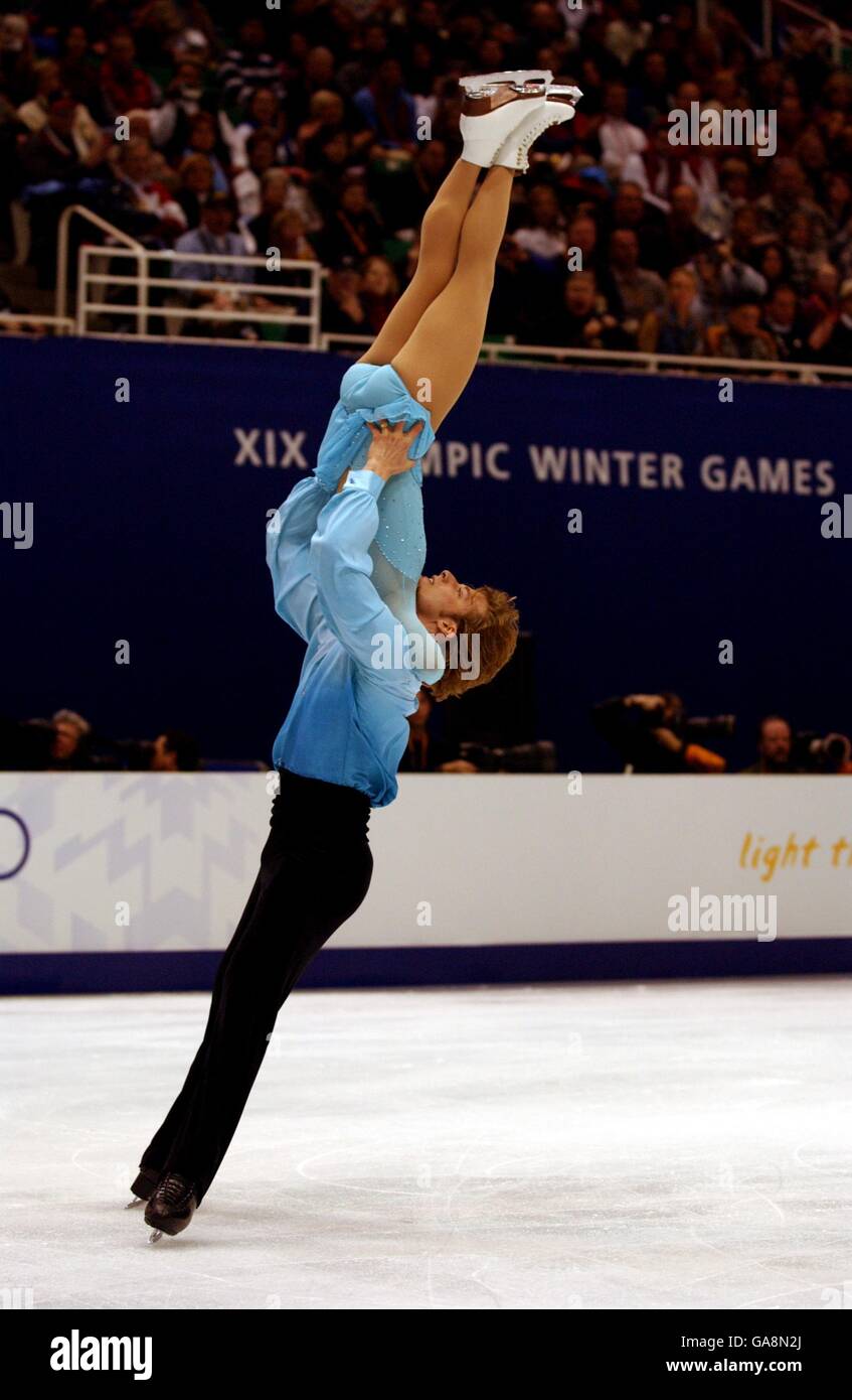 Olimpiadi invernali - Salt Lake City 2002 - Pattinaggio Artistico - Coppie Programma libero Foto Stock