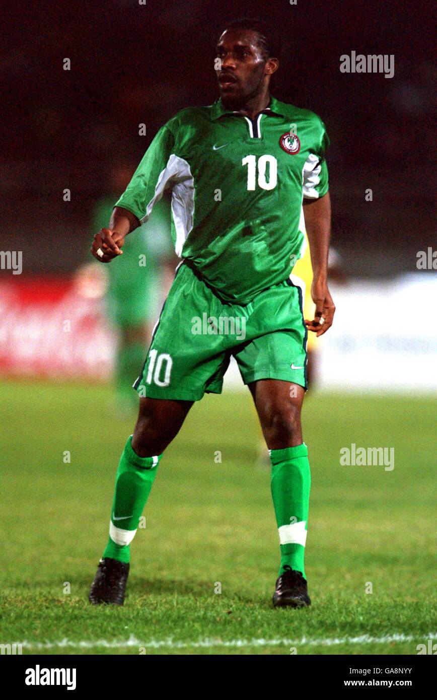 Calcio - African Nations Cup Mali 2002 - quarto finale - Nigeria contro Ghana. Jay Jay Okocha, Nigeria Foto Stock