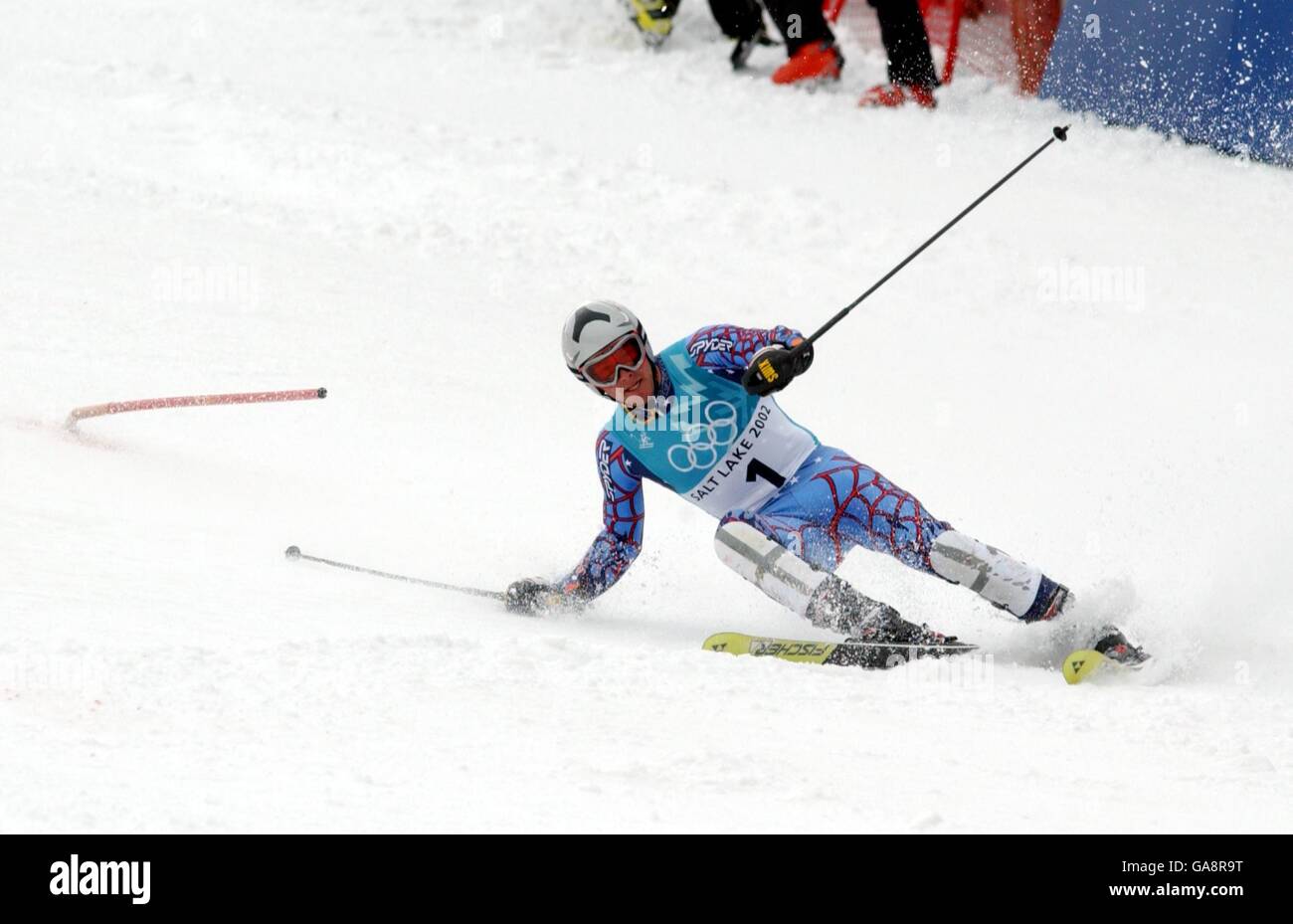 Olimpiadi invernali - Salt Lake City 2002 - Sci alpino - Slalom Speciale maschile Foto Stock