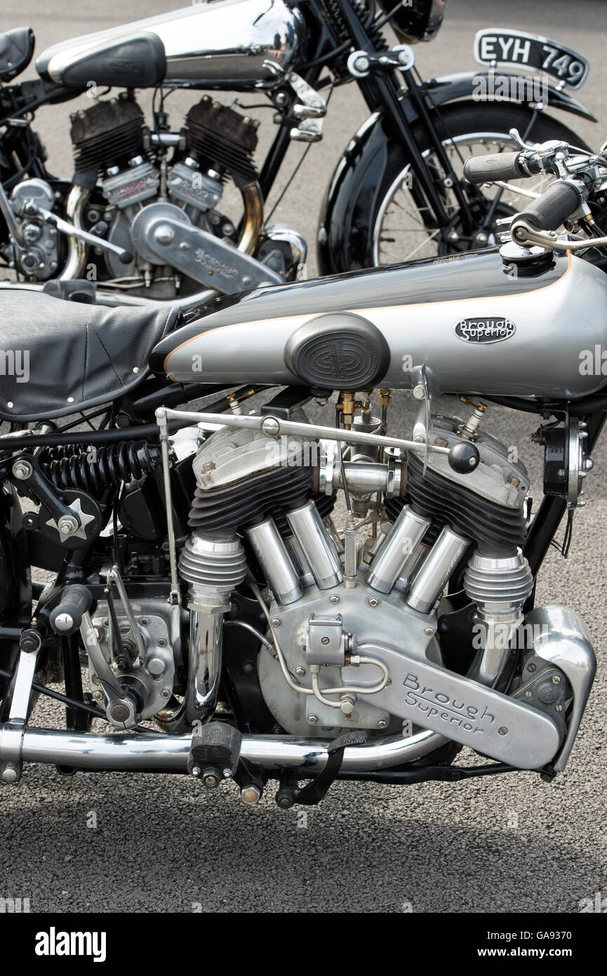 Brough Superior motocicli. Classic British motociclo Foto Stock
