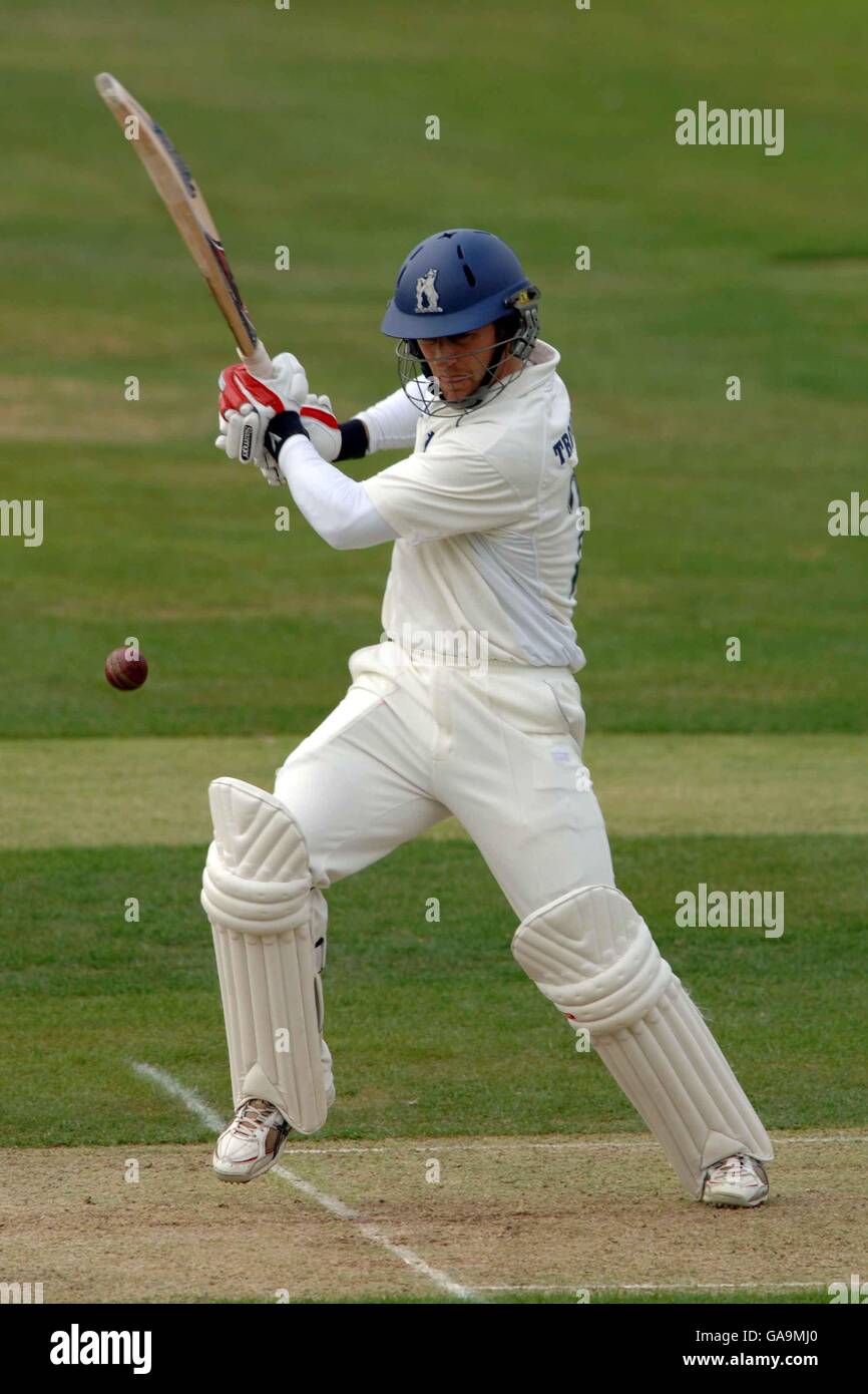 Cricket - Liverpool Victoria County Championship - Divisione uno - Warwickshire / Surrey - Edgbaston. Jim Troughton del Warwickshire Foto Stock