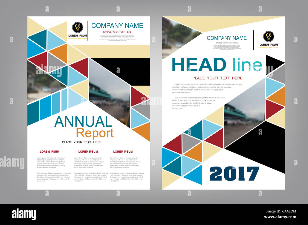 Coprire, design, annuale, layout opuscolo, prenota, annuncio, pagina, vettore, poster, depliant, booklet, vuoto, banner, business, annuncio pubblicitario, grafica Foto Stock