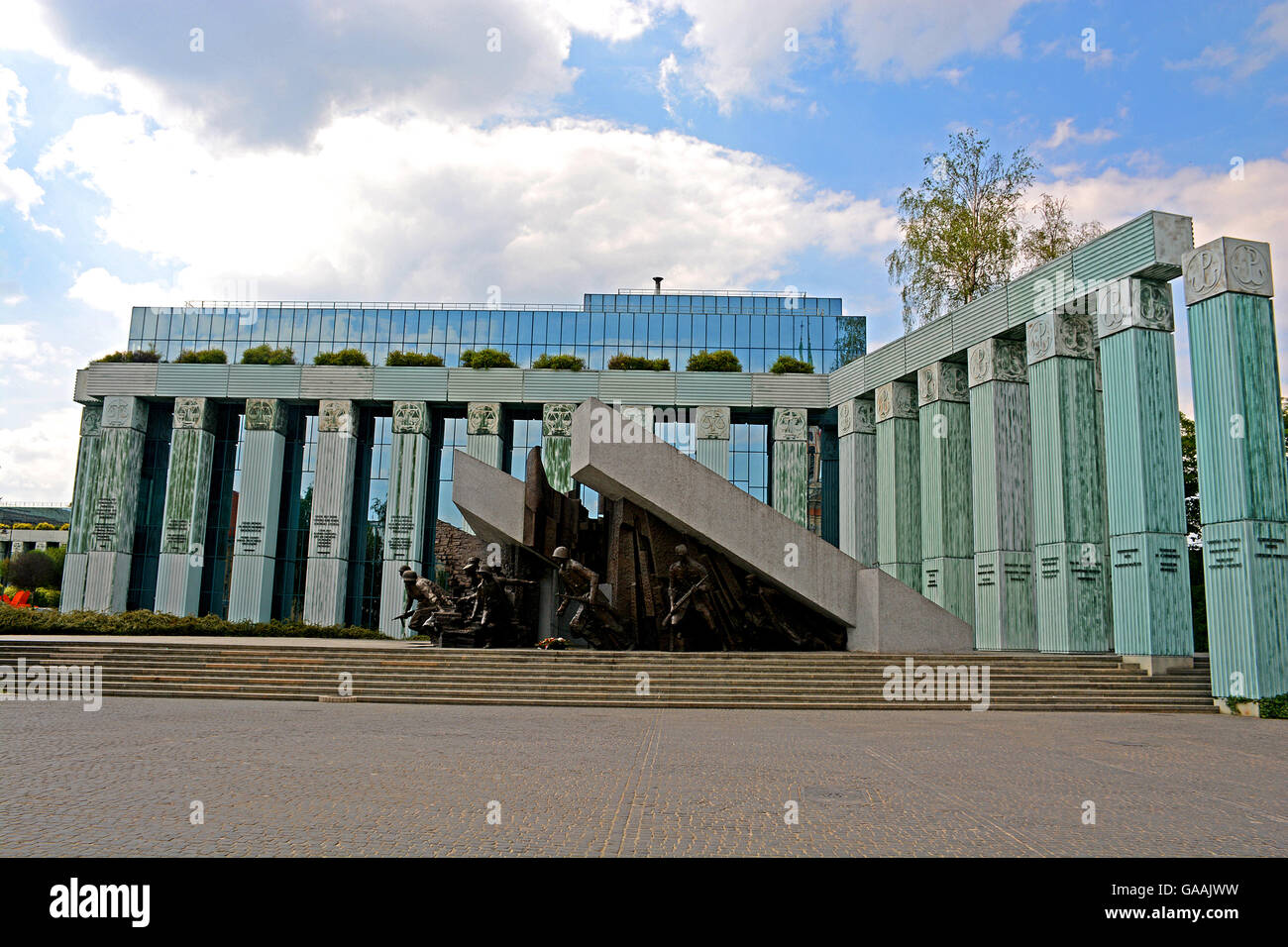 Insurrezione di Varsavia monumento Varsavia POLONIA Foto Stock