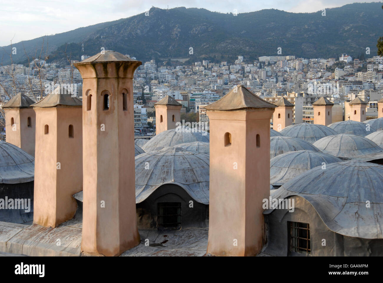 Mehmet Ali Pasha Caravansary, Kavala, Grecia Foto Stock
