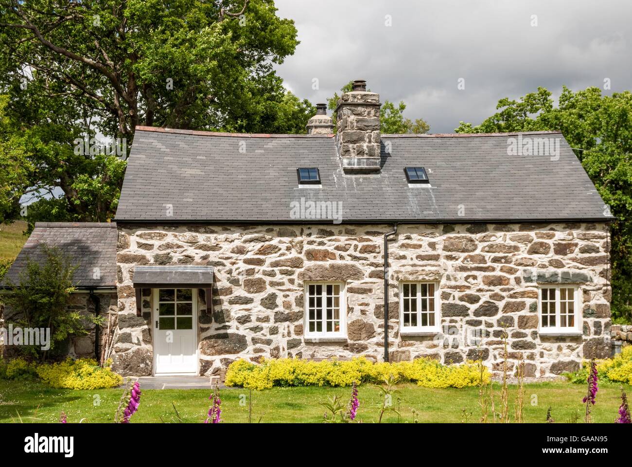 Cottage gallese Foto Stock