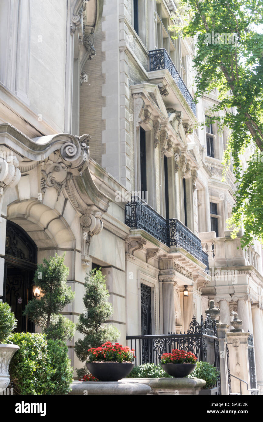 East 78Street, Upper East Side, edificio anteriore, NYC, STATI UNITI D'AMERICA Foto Stock