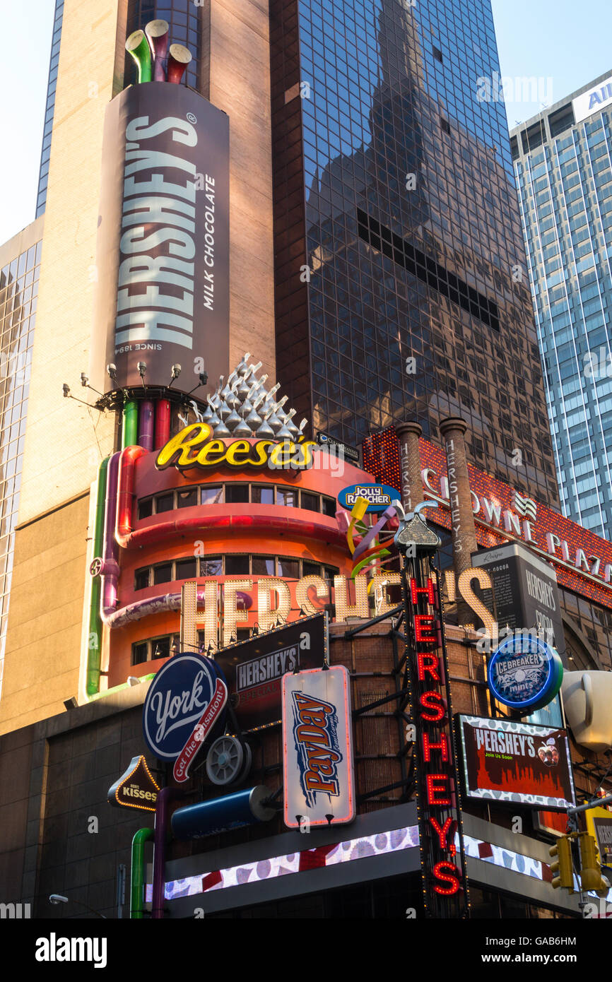 Hershey's Chocolate World Times Square NYC Foto Stock