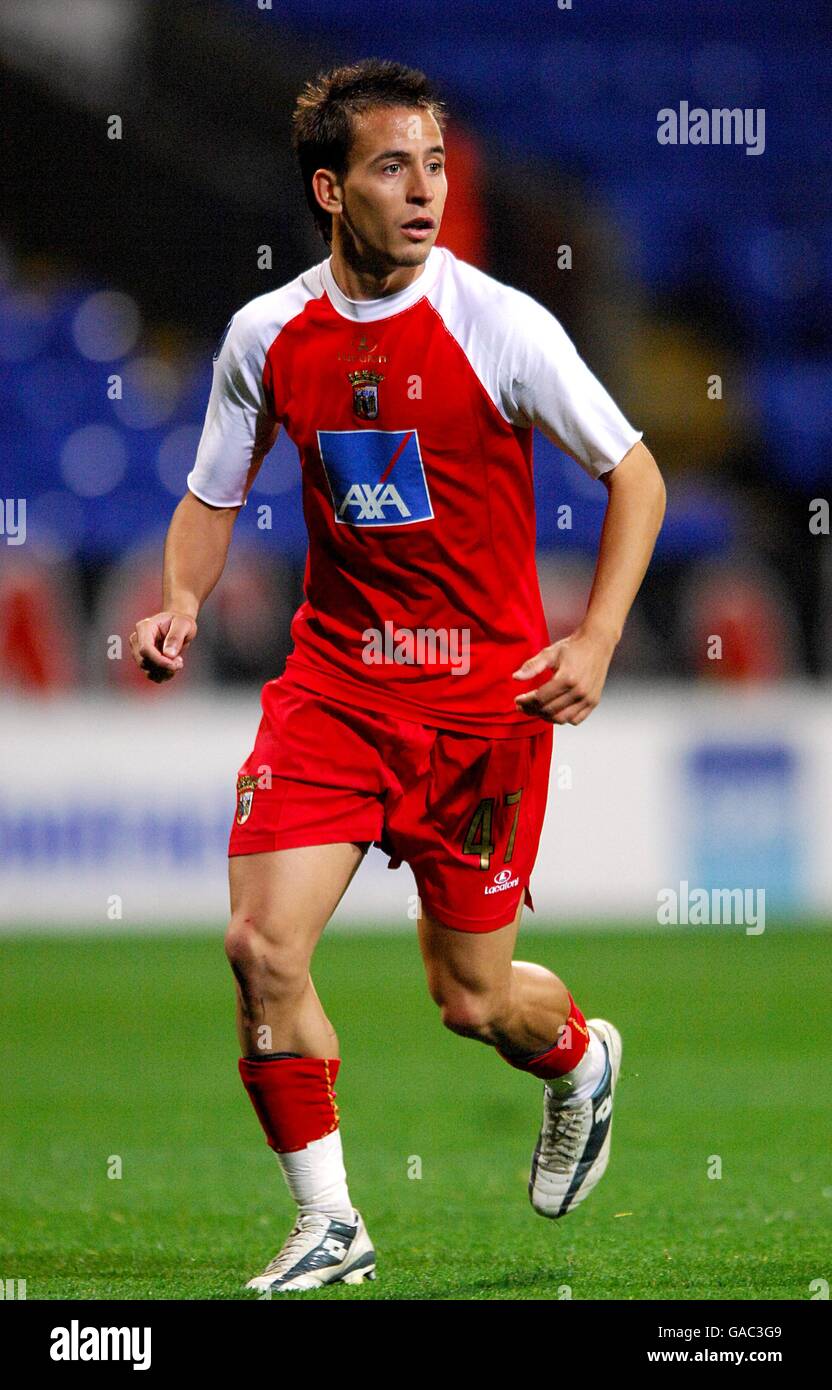 Calcio - Coppa UEFA - Gruppo F - Bolton Wanderers v Braga - Stadio Reebok. Pedro Joao Pereira, Braga Foto Stock