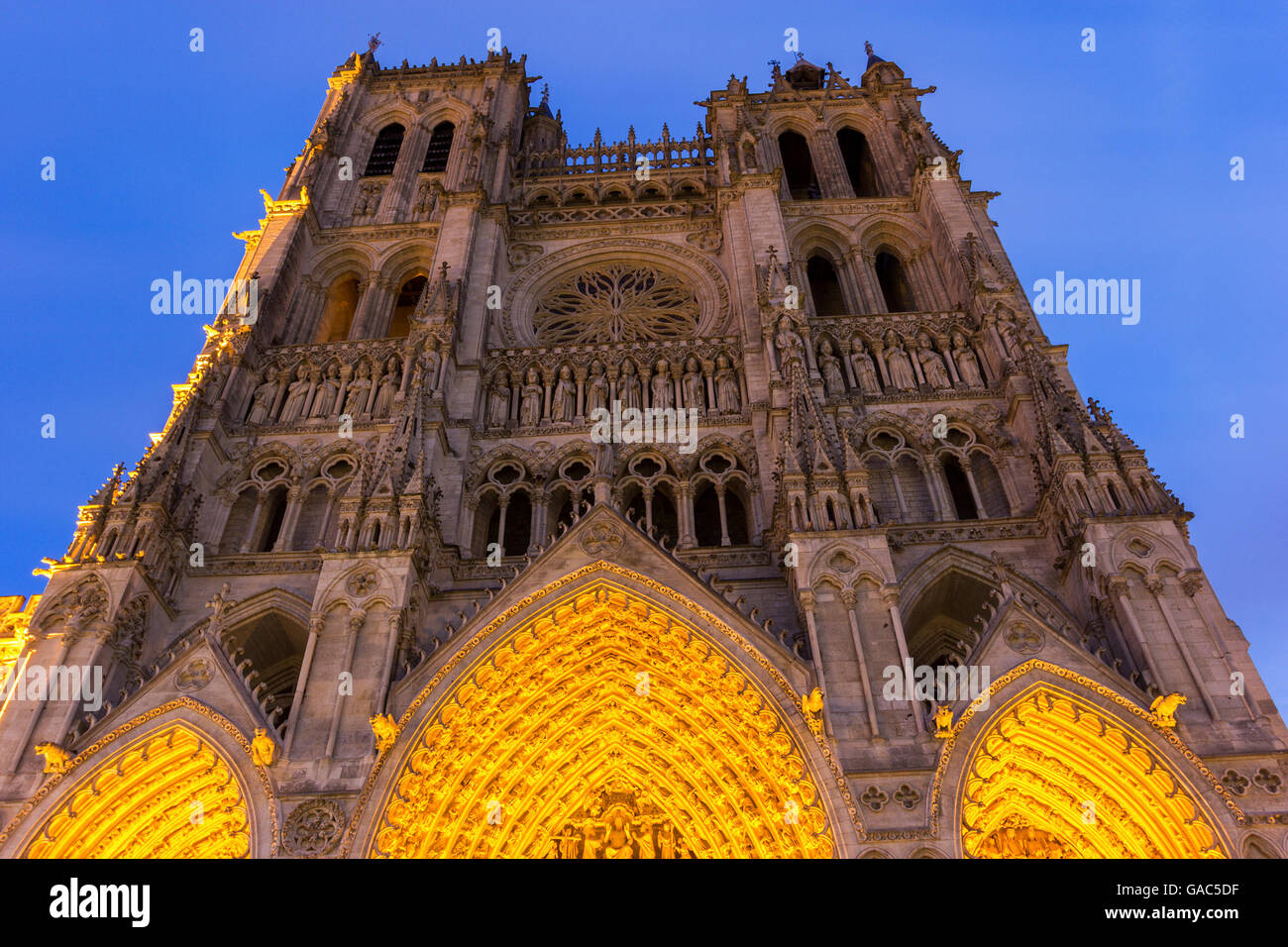 Basilica Cattedrale di Nostra Signora di Amiens, Francia Foto Stock