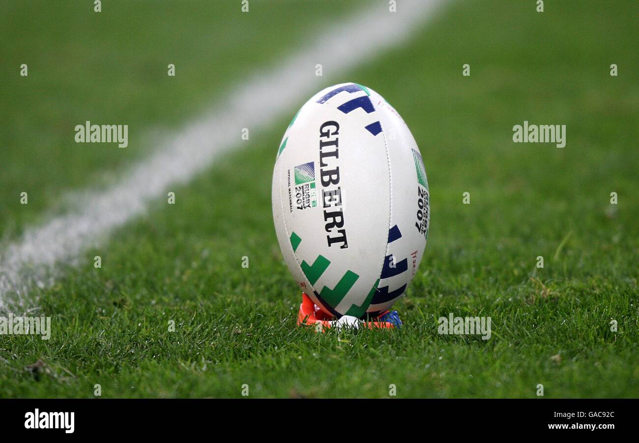 Rugby Union - IRB Coppa del mondo di Rugby 2007 - Semifinale - Sudafrica / Argentina - Stade de France. La palla di incontro ufficiale Foto Stock
