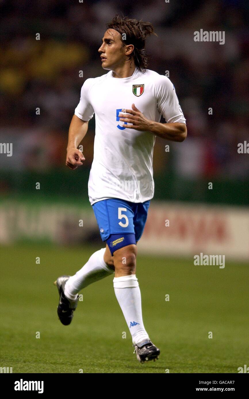 Calcio - Coppa del mondo FIFA 2002 - Gruppo G - Messico v Italia. Fabio Cannavaro, Italia Foto Stock