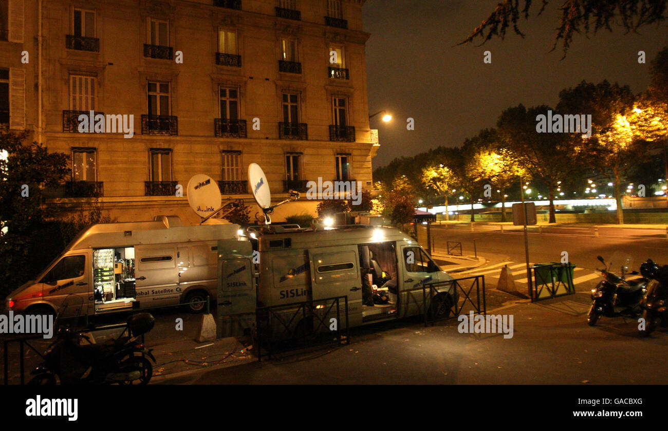 TV Broadcast veicoli Foto Stock