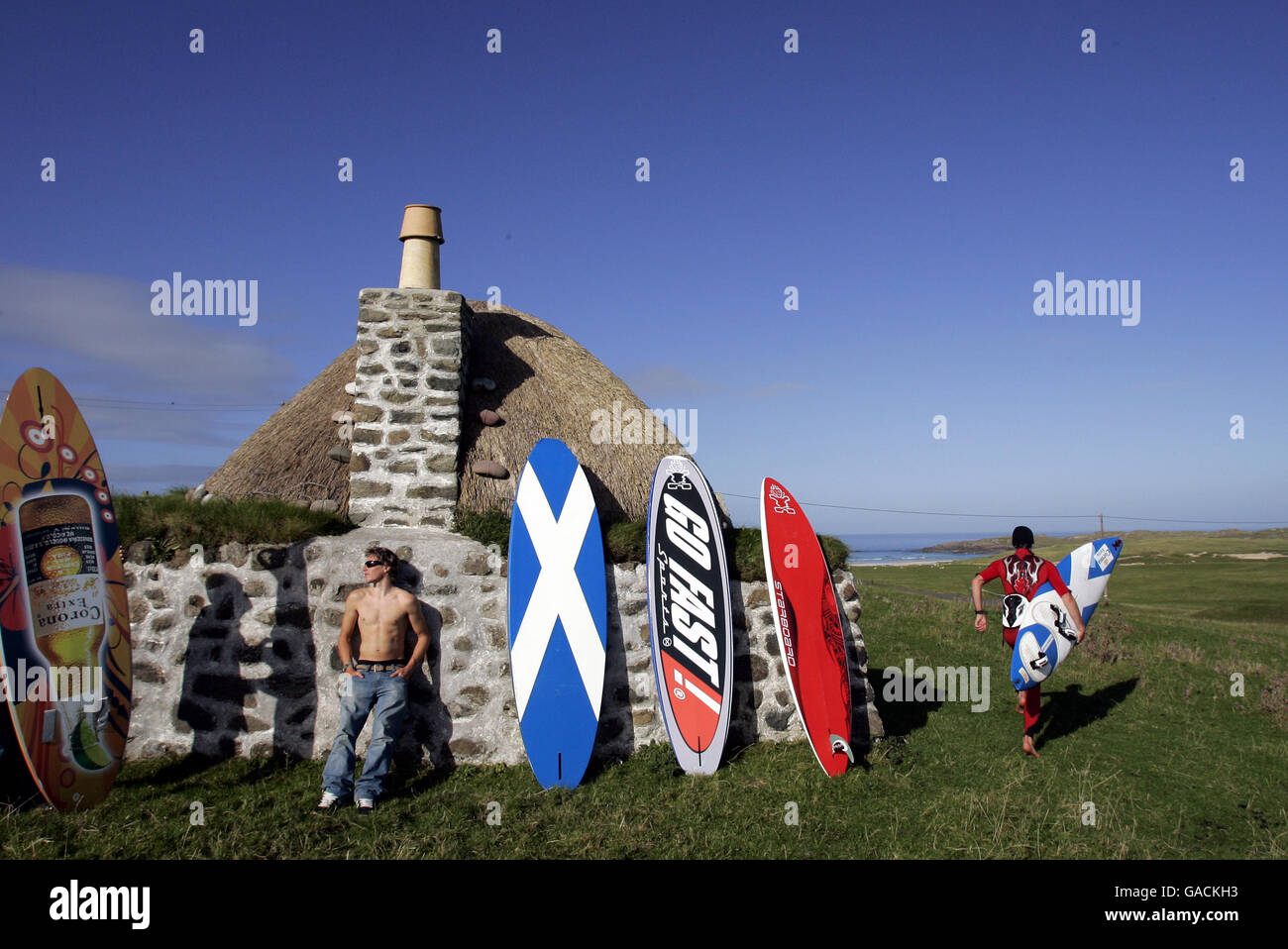 Windsurf - Corona Extra PWA World Cup - Balevullin Beach, isola di Tiree Foto Stock