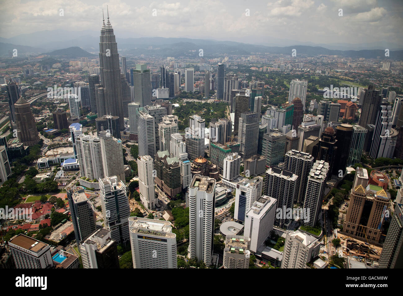 Vista Panaromic di Kuala Lumpur City Foto Stock