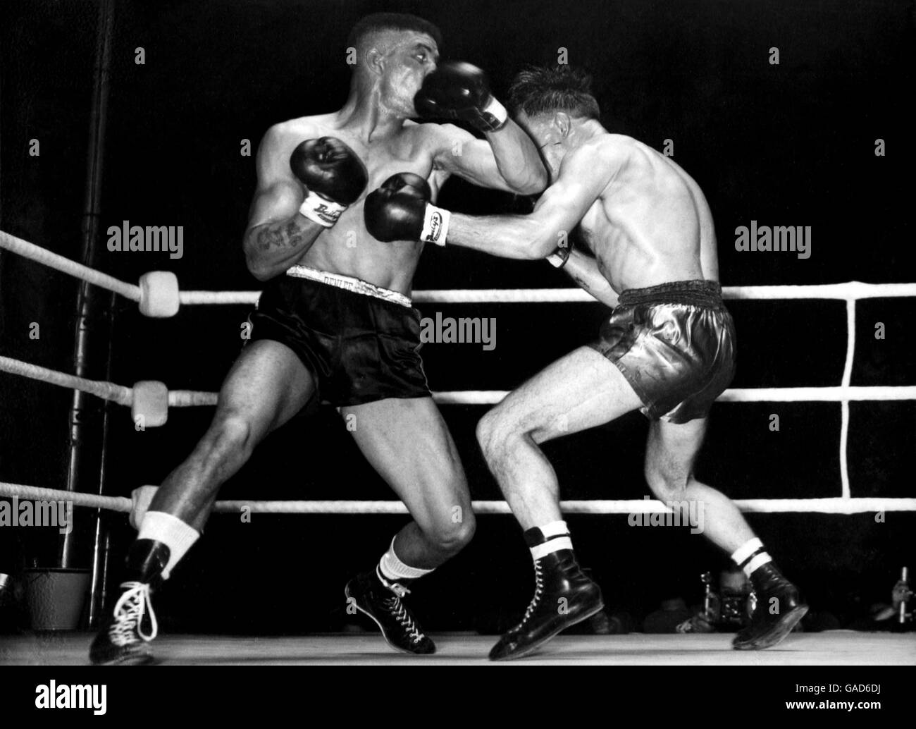 Boxing - europeo Middleweight Championship - Randolph Turpin v Charles Humez Foto Stock
