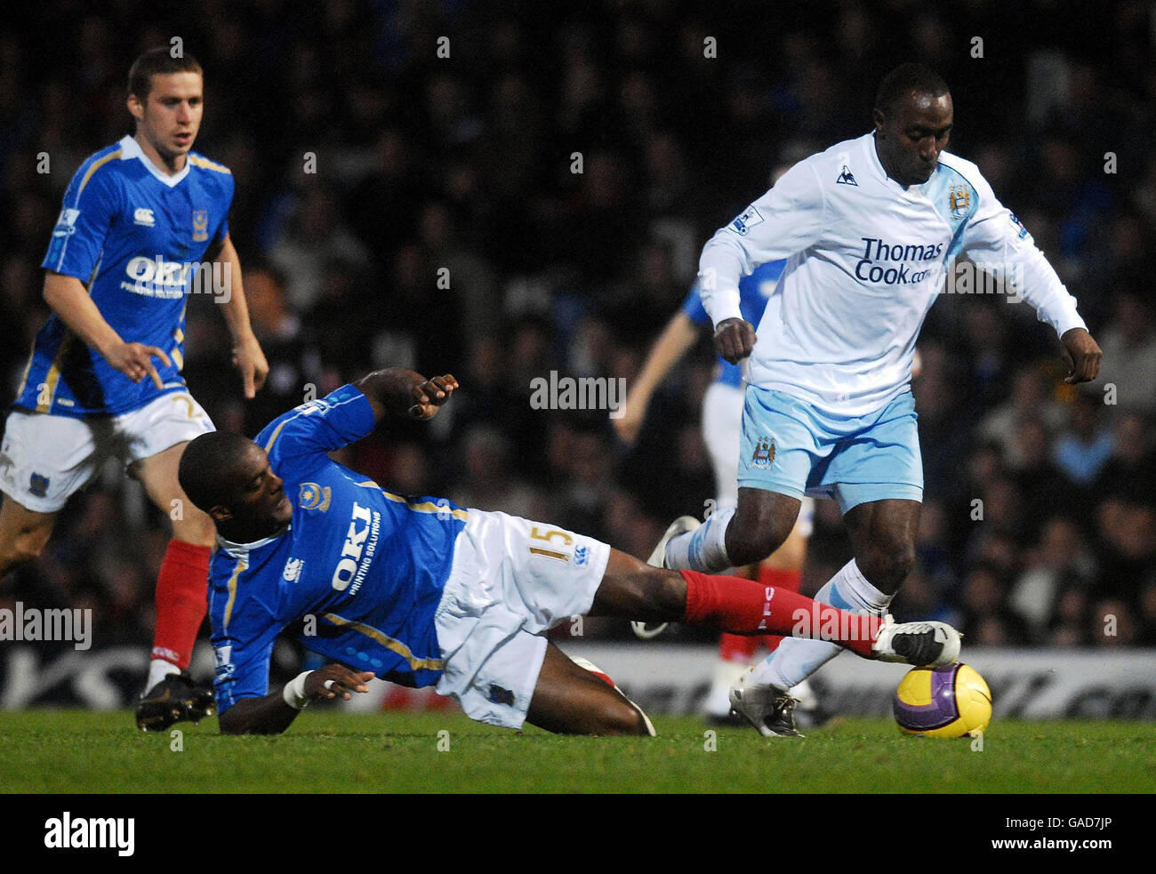 Calcio - Barclays Premier League - Portsmouth v Manchester City - Fratton Park Foto Stock