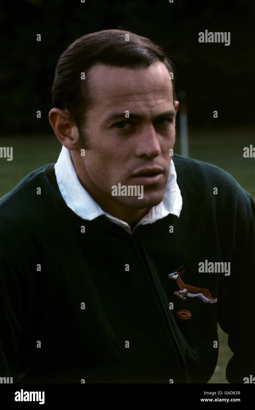 Andy Van Der Watt, ala del team di rugby sudafricano. Foto Stock