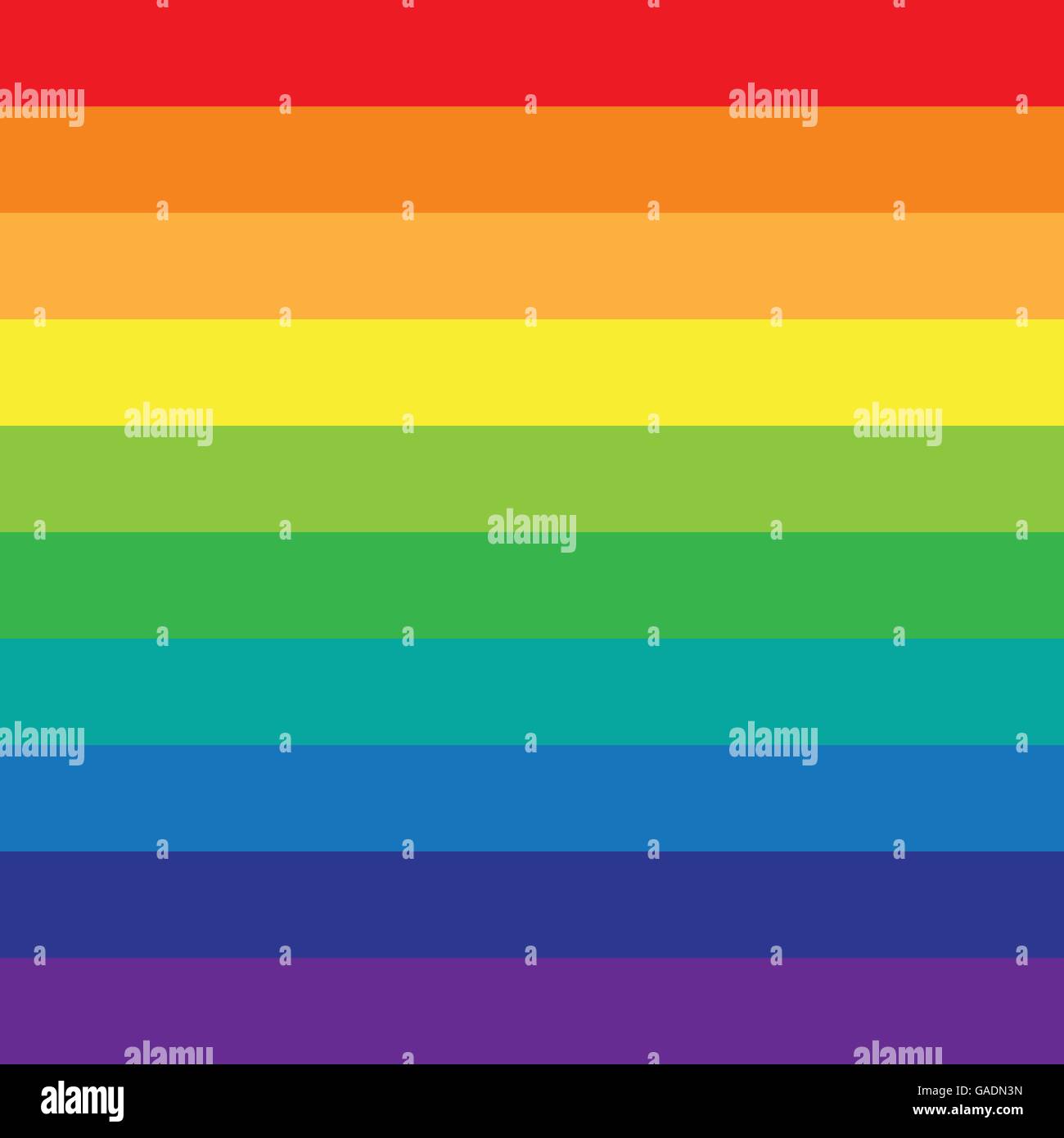 Rainbow sullo sfondo di linee colorate Illustrazione Vettoriale