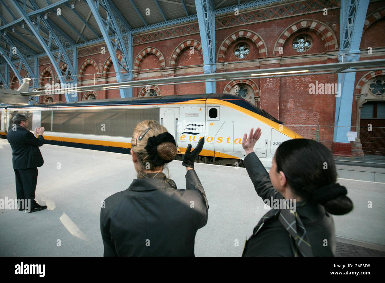 Eurostar apre al pubblico presso la stazione di St Pancras Foto Stock