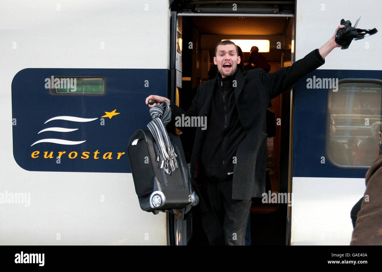 Eurostar apre al pubblico presso la stazione di St Pancras Foto Stock