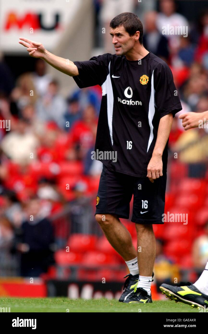 Calcio - fa Barclaycard Premiership - Manchester United Training. Roy Keane di Manchester United Foto Stock