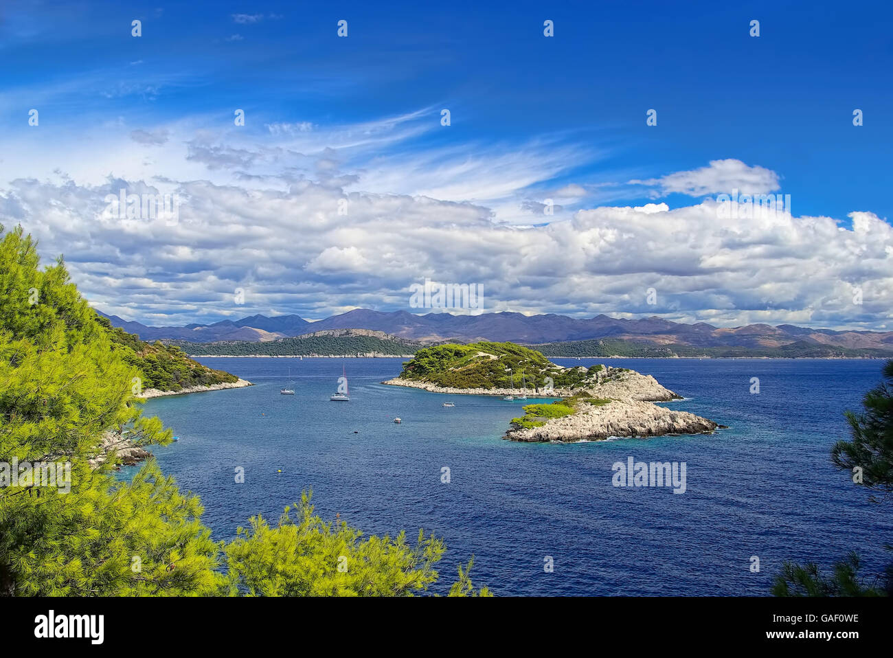 Mljet Suedspitze -Mljet costa meridionale 03 Foto Stock